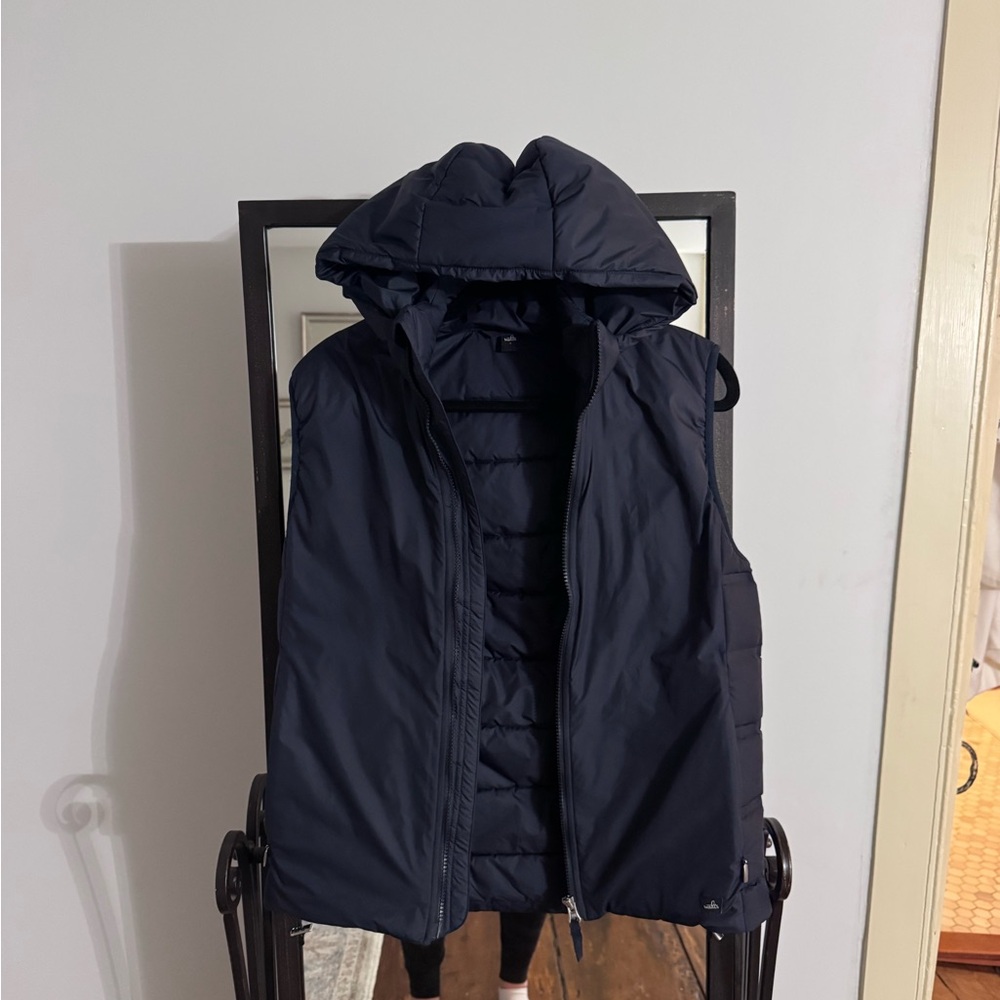 Men's Navy Hooded Vest